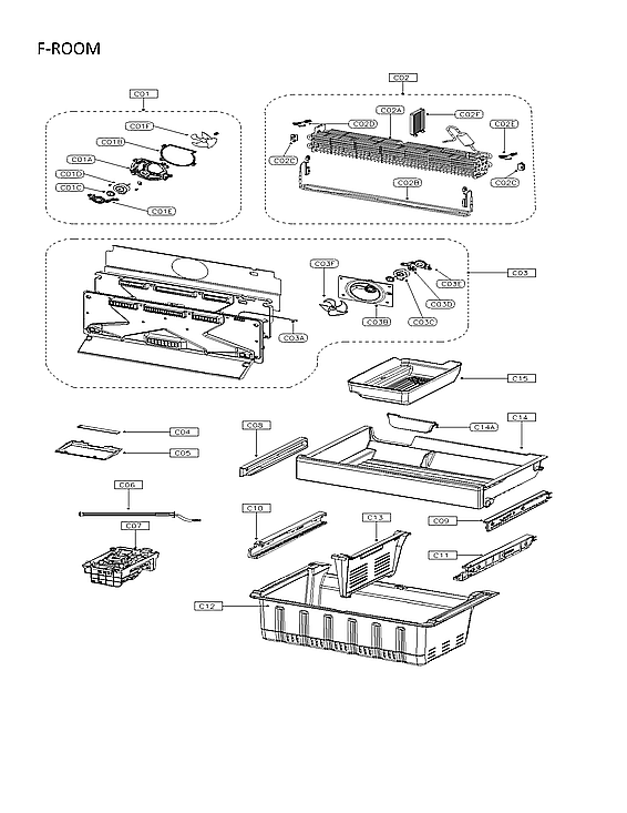 Criterion CFRR255WD1V f-room diagram