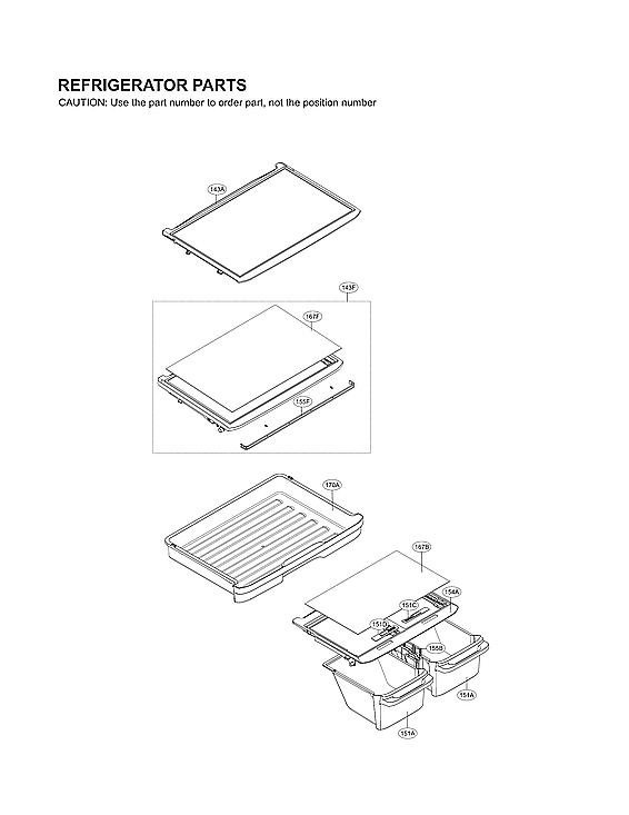 LG LTCS24223B/04 refrigerator parts diagram