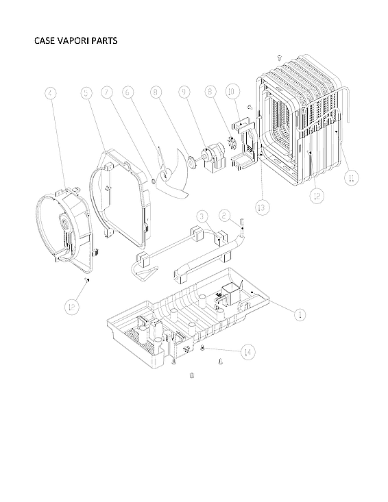 Kenmore 11170612912 case vapori parts diagram