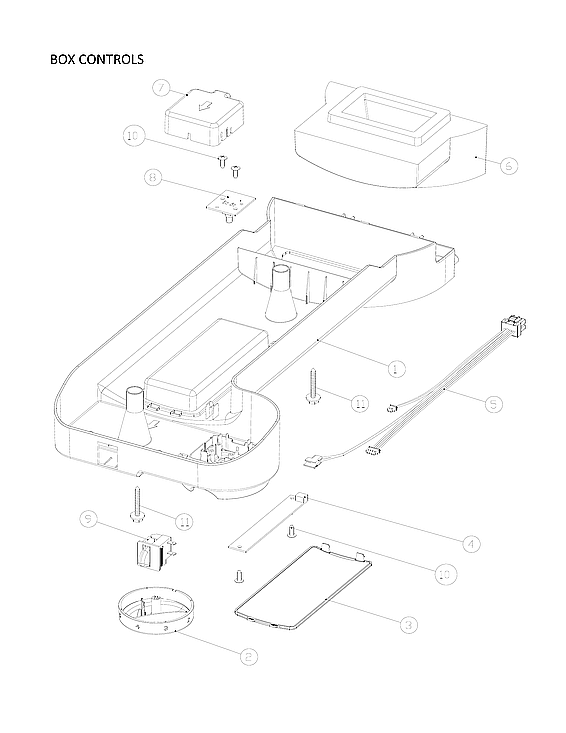 Kenmore 11170612912 box controls parts diagram