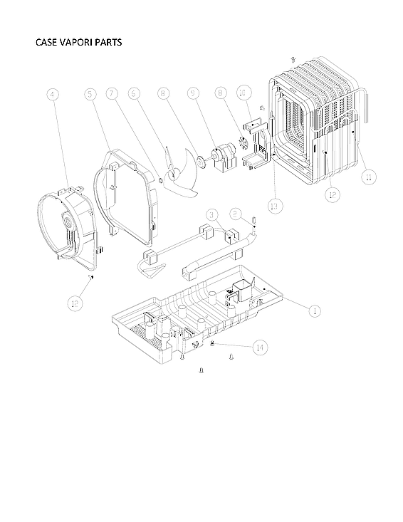 Kenmore 11170715911 case vapori parts diagram