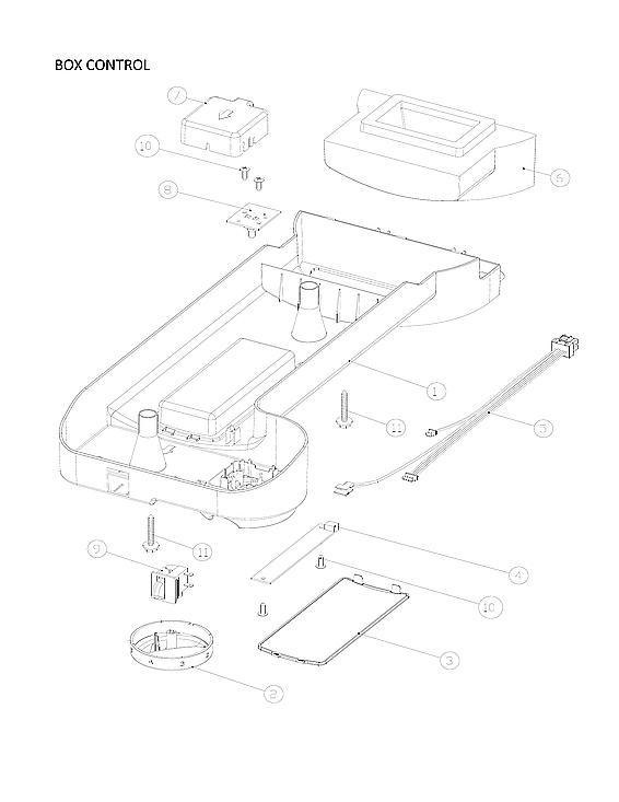 Kenmore 11170715911 control box parts diagram
