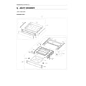 Samsung NE63A6511SW/AA-00 drawer assy diagram