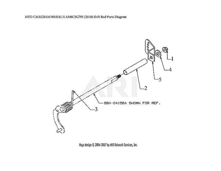 Craftsman CMXGBAM1054543 shift rod parts diagram