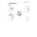 Samsung WA50R5400AV/US-02 main unit parts diagram