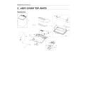 Samsung WA50R5400AV/US-02 top cover assy diagram