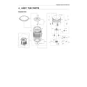Samsung WA50R5400AV/US-02 tub assy diagram