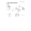 Samsung WA50R5400AV/US-02 frame case assy diagram