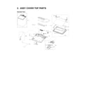 Samsung WA50R5200AW/US-03 top cover assy diagram