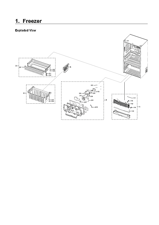 Samsung RF22NPEDBSR/AA-03 freezer parts diagram