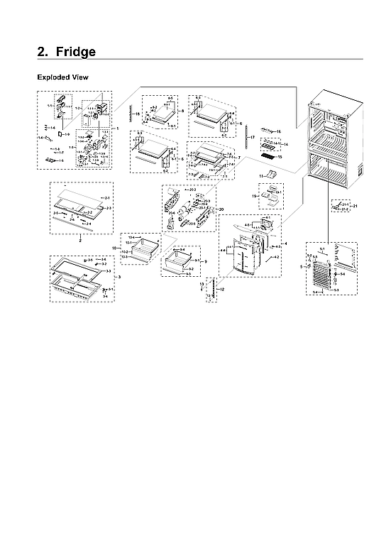 Samsung RF22NPEDBSR/AA-03 refrigerator parts diagram