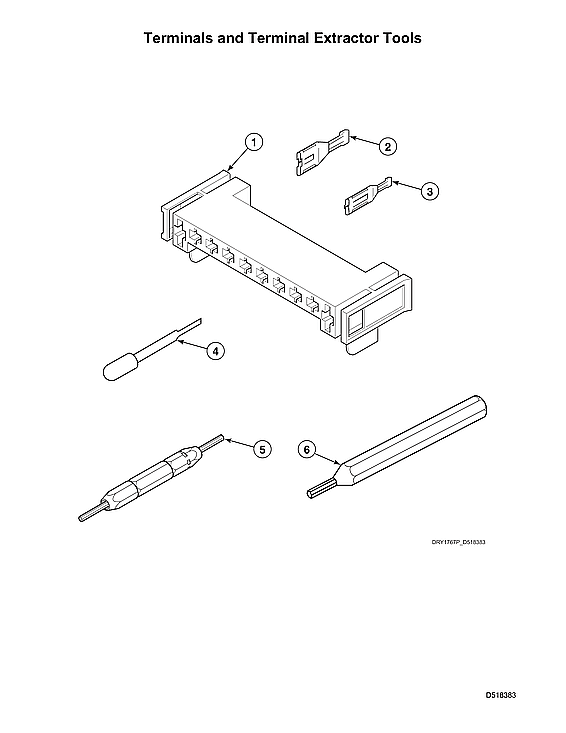 Speed Queen LDGE5BGS113TW01-START-S#2001000001 terminals/terminal extractor tools diagram