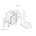 Bosch SHX4AP05UC/05 tub/trim diagram