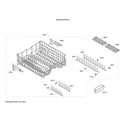 Bosch SHS843AF5N/01 upper racks diagram