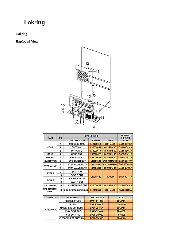 Samsung RF24BB6200AP/AA-00 lokring parts diagram