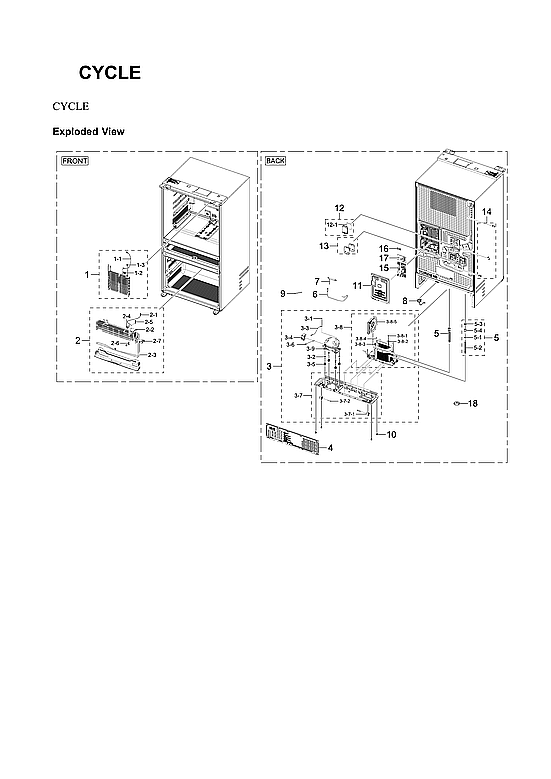 Samsung RF29BB8900AW/AA-00 cycle parts diagram