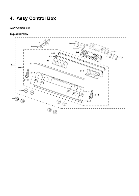 Samsung NE63B8611SG/AA-00 control box assy diagram