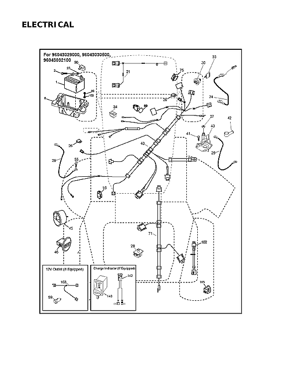 Husqvarna 96043032100 electrical diagram