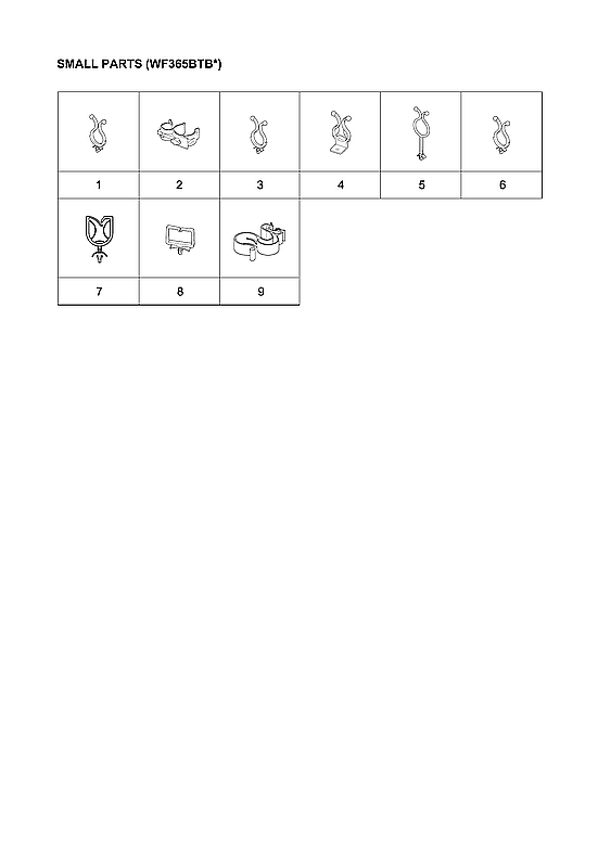 Samsung WF365BTBGWR/A2-00 small parts diagram