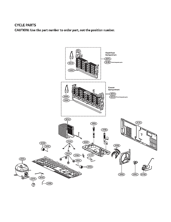 LG SKSFD3613S/00 cycle parts diagram