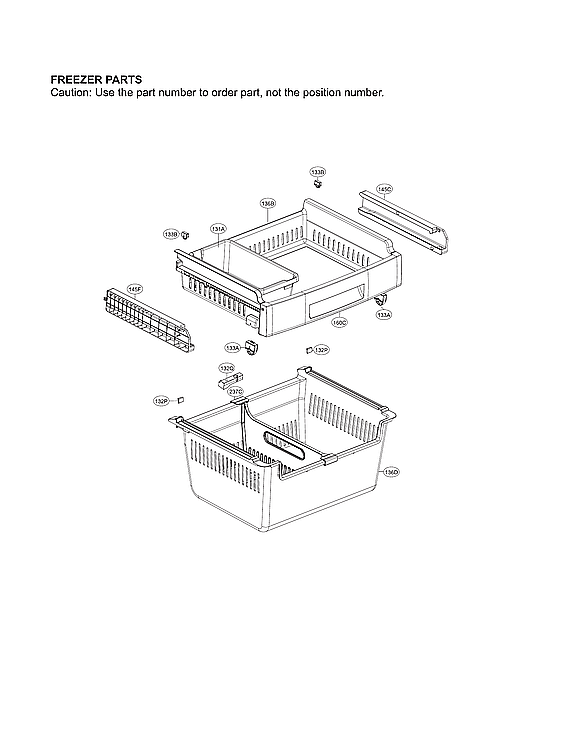 LG LDC24370ST/00 freezer parts diagram