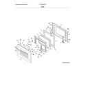 Frigidaire FFGS3026TSB door diagram