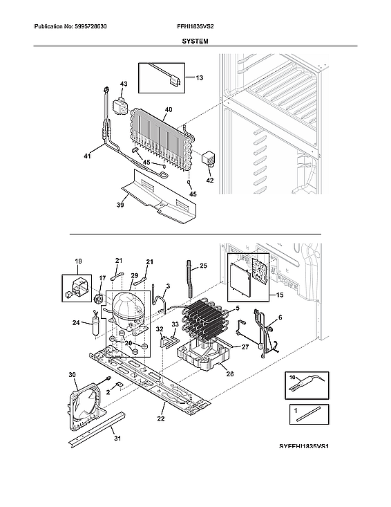 Frigidaire FFHI1835VS2 system diagram