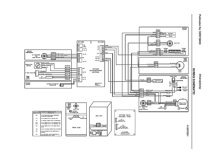 Frigidaire FFHI1835VS2 wiring schematic diagram