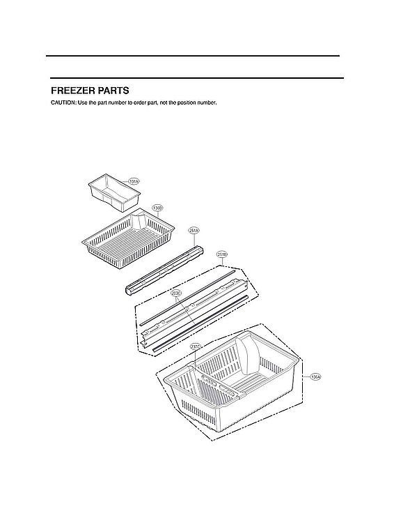 Kenmore 79572597712 freezer parts diagram
