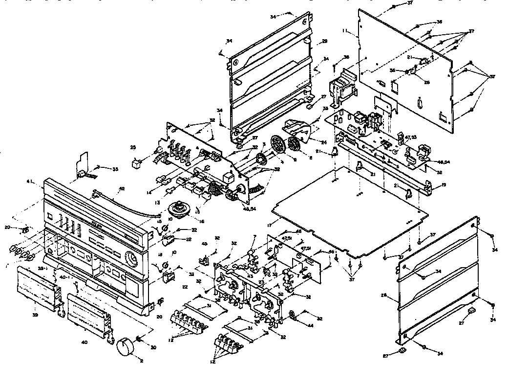 Panasonic SCT090 cabinet parts diagram