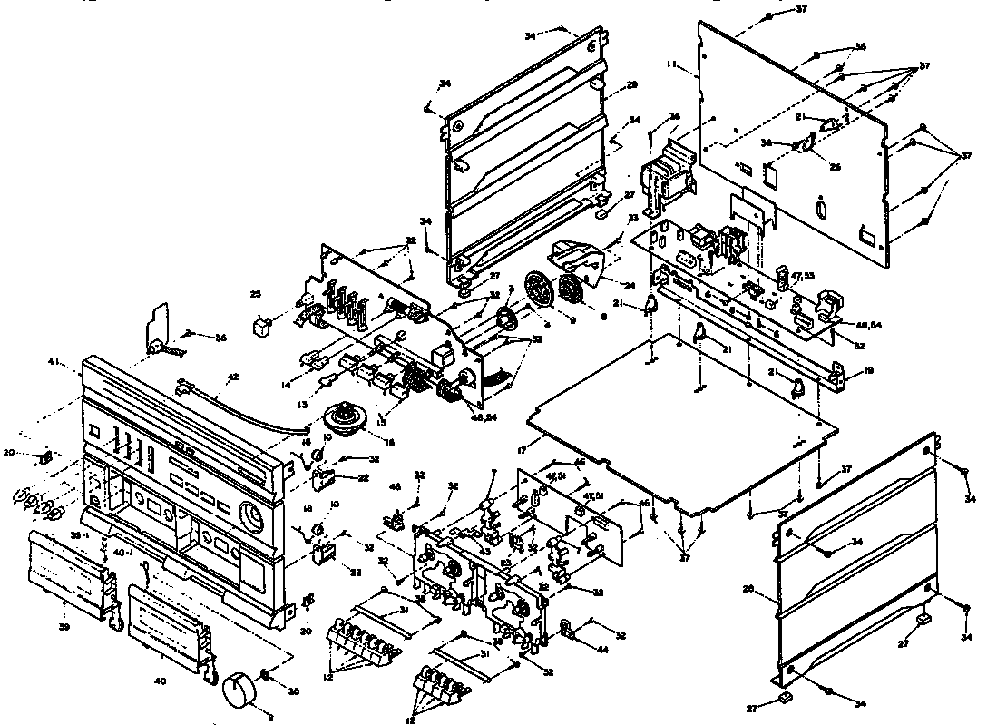 Panasonic SGT090 cabinet parts diagram