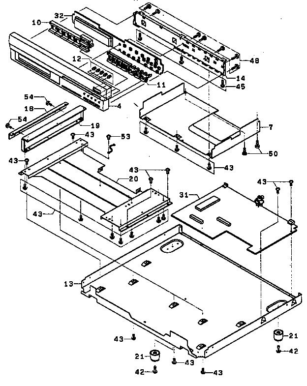 Fisher DAC9225 chassis view diagram