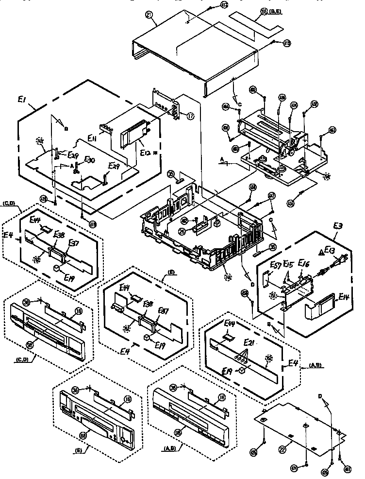 Magnavox VR9210AT21 replacement parts diagram