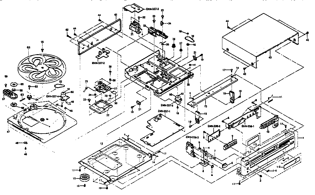 JVC XLF106BK replacement parts diagram