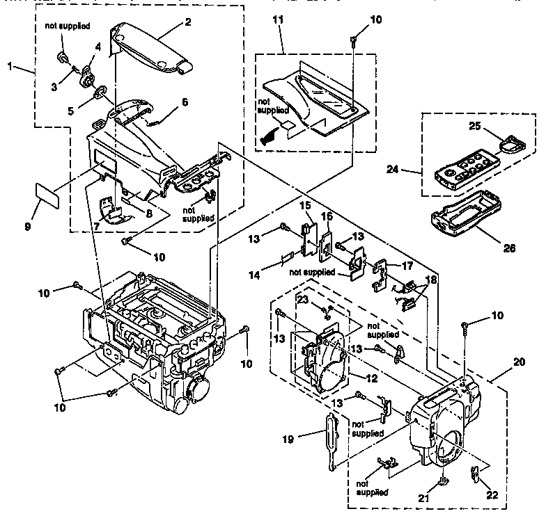 Sony CCD-TR65 camcorder diagram