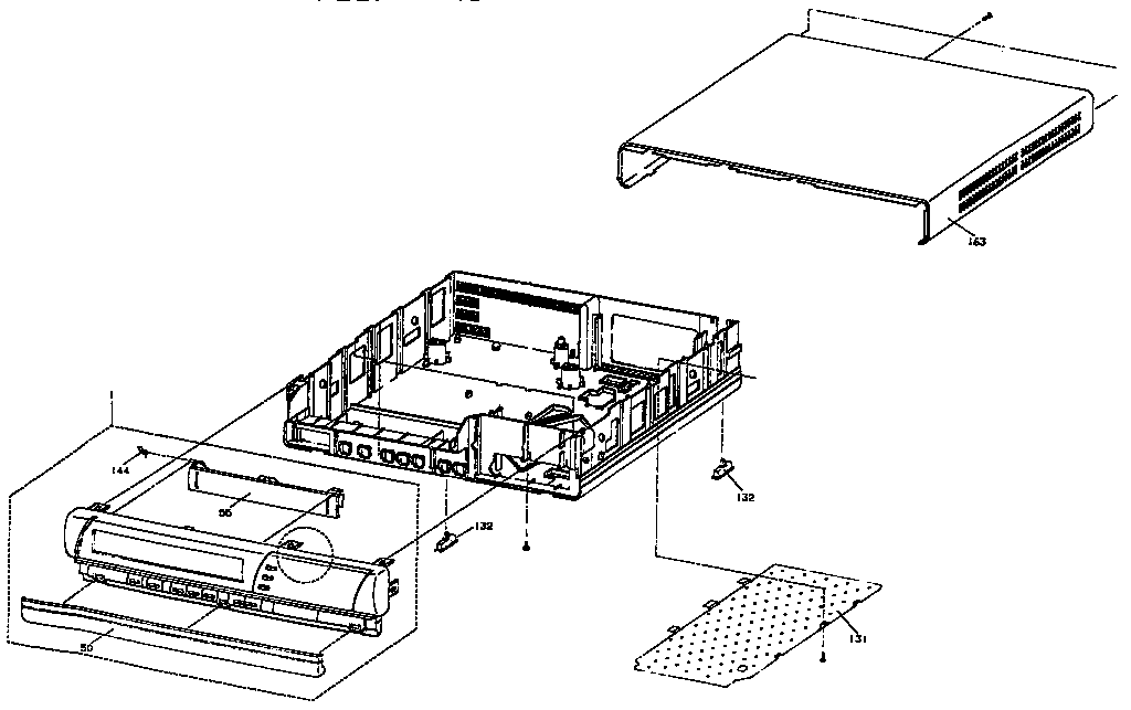 RCA VR664HF cabinet diagram