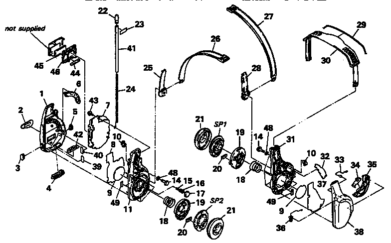 Sony SRF-HM55 exploded view diagram