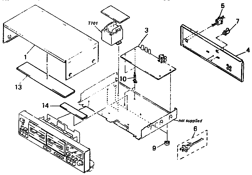 Sony TC-WR445 chassis section diagram