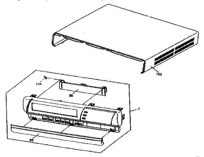 RCA VR604HF cabinet diagram