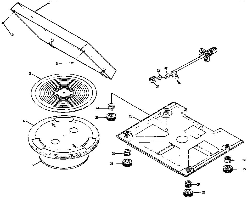Panasonic SLBD20A cabinet parts diagram