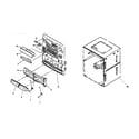 Aiwa CA-DW600 cabinet parts diagram