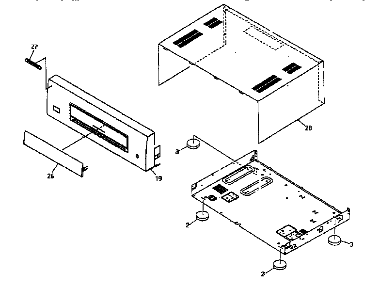 Pioneer M980 cabinet parts diagram