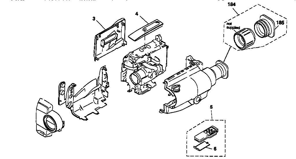 Sony CCD-TR940PK cabinet parts diagram