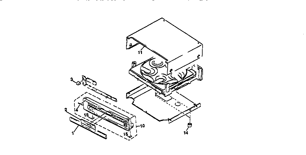 Sony CDP-C661 cabinet parts diagram