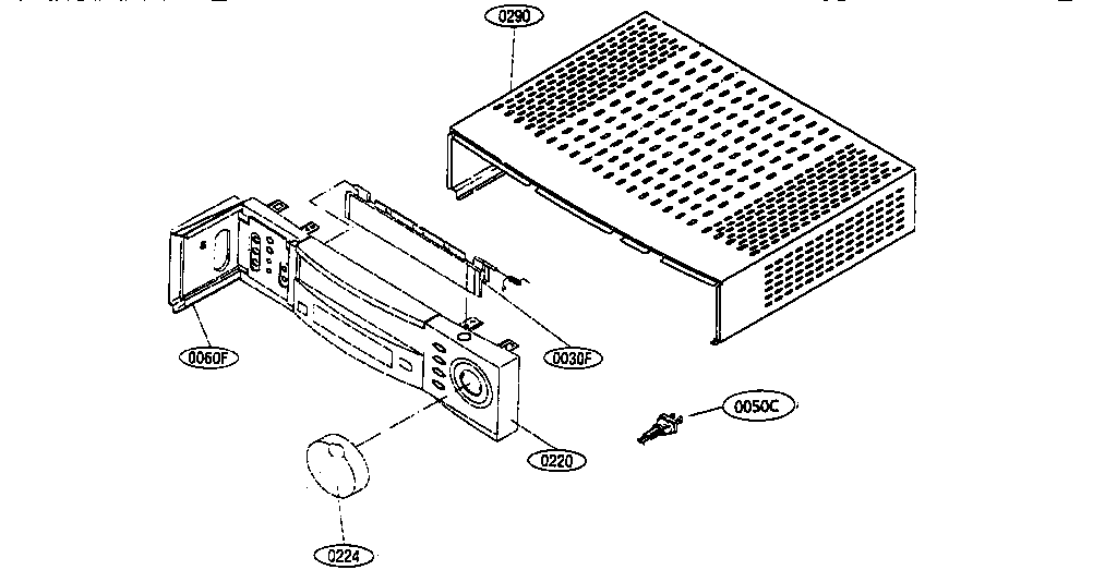 RCA VR688HF cabinet parts diagram
