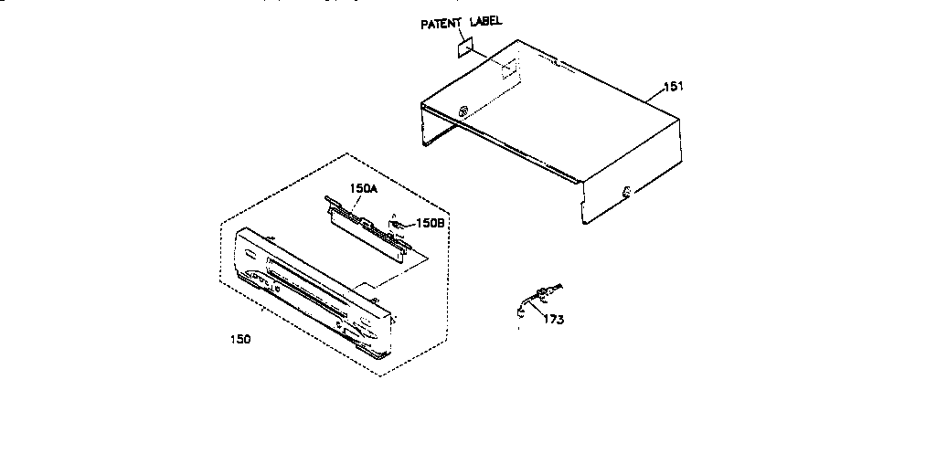 Magnavox VRU562AT01 cabinet parts diagram
