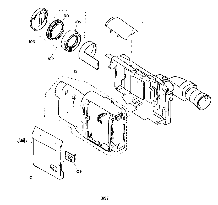 RCA PRO943 cabinet parts diagram