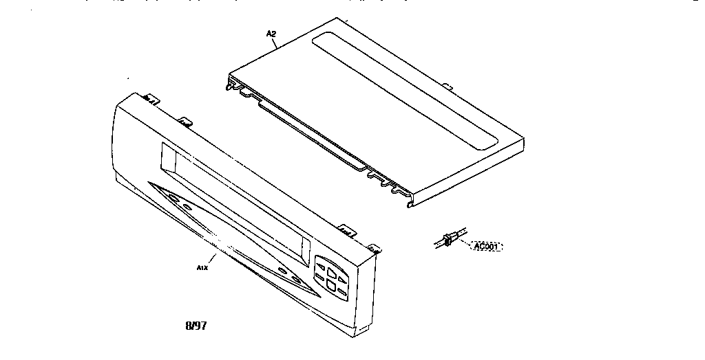 Magnavox VRX242AT21 cabinet parts diagram