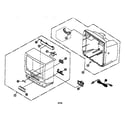 Panasonic PV-M2038-K cabinet parts diagram