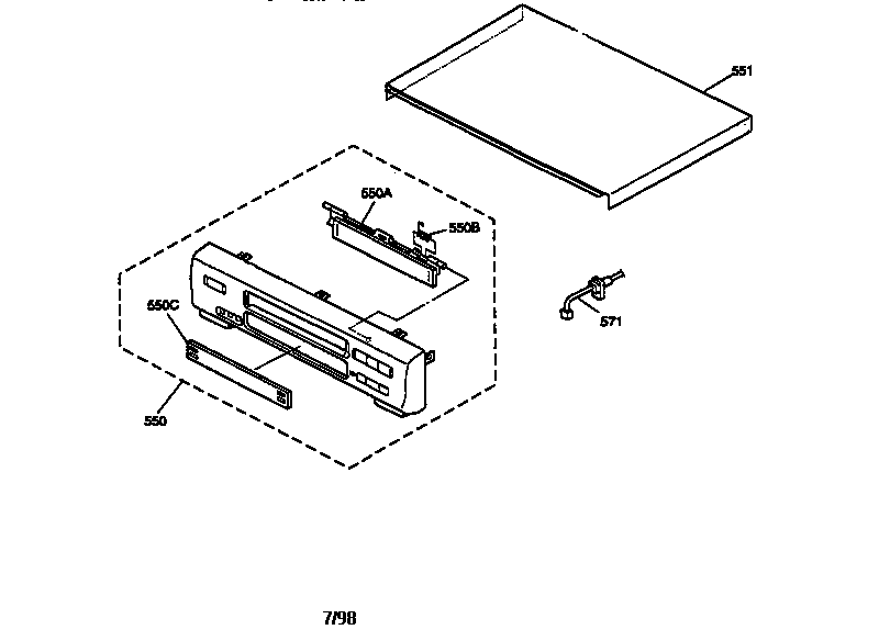 JVC HR-VP655U cabinet parts diagram
